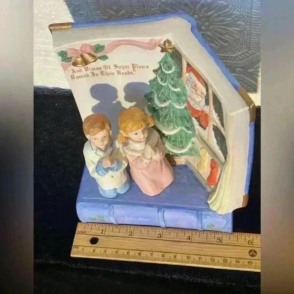 Vintage, 1988 Lefton Children and Santa Music Box with Original Box - Picture 12 of 16